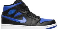 Air Jordan 1 Mid ‘Black Hyper Royal’ 554724-068