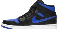 Air Jordan 1 Mid ‘Black Hyper Royal’ 554724-068