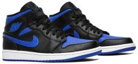 Air Jordan 1 Mid ‘Black Hyper Royal’ 554724-068