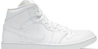 Air Jordan 1 Mid ‘Triple White’ 554724-130