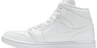 Air Jordan 1 Mid ‘Triple White’ 554724-130