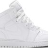 Air Jordan 1 Mid GS ‘Light Smoke Grey’ 554725-092