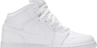 Air Jordan 1 Mid GS ‘Triple White’ 554725-130