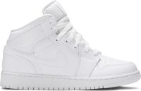 Air Jordan 1 Mid GS ‘Triple White’ 554725-130