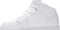 Air Jordan 1 Mid GS ‘Triple White’ 554725-130