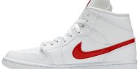 Air Jordan 1 Mid ‘White University Red’ BQ6472-106