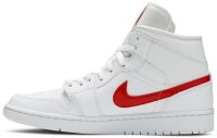 Air Jordan 1 Mid ‘White University Red’ BQ6472-106