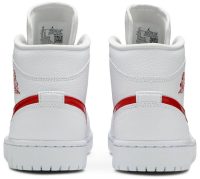 Air Jordan 1 Mid ‘White University Red’ BQ6472-106