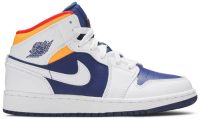 Air Jordan 1 Mid GS ‘White Deep Royal Blue’ 554725-131