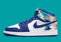 Air Jordan 1 Mid GS ‘Geometric Pint’ 555112-105