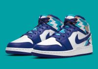 Air Jordan 1 Mid GS ‘Geometric Pint’ 555112-105