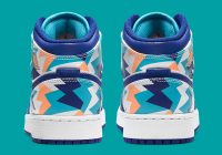 Air Jordan 1 Mid GS ‘Geometric Pint’ 555112-105