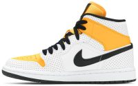 Wmns Air Jordan 1 Mid ‘Perforated – White University Gold’ BQ6472-107