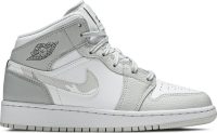 Air Jordan 1 Mid SE GS ‘Swoosh Logo-Grey Camo’ DD3235-100