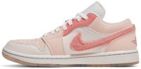 Air Jordan 1 Low White Pink Grey Shoes DM5443-666