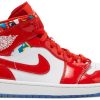 Air Jordan 1 Mid ‘White University Red’ BQ6472-106