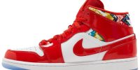 Air Jordan 1 Mid Gets Swathed in Geometric Prints DC7294-600