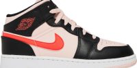 Air Jordan 1 Mid GS ‘Black Pink Crimson’ 554725-604