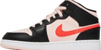 Air Jordan 1 Mid GS ‘Black Pink Crimson’ 554725-604