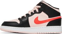 Air Jordan 1 Mid GS ‘Black Pink Crimson’ 554725-604