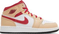 Air Jordan 1 Mid GS ‘Light Curry Cardinal Red’ 554725-201