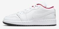 Air Jordan 1 Low GS White Red 553560-164