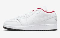 Air Jordan 1 Low GS White Red 553560-164