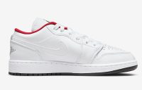 Air Jordan 1 Low GS White Red 553560-164