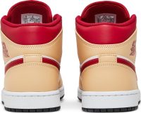 Air Jordan 1 Mid ‘Light Curry Cardinal Red’ 554724-201