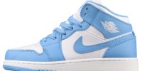 Air Jordan 1 Mid University Blue White Shoes 554725-106