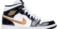 Air Jordan 1 Mid Patent ‘Black Gold’ 852542-007