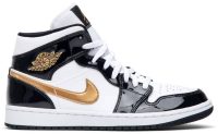 Air Jordan 1 Mid Patent ‘Black Gold’ 852542-007