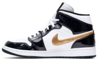 Air Jordan 1 Mid Patent ‘Black Gold’ 852542-007