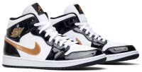 Air Jordan 1 Mid Patent ‘Black Gold’ 852542-007