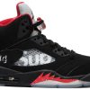 Supreme x Air Jordan 5 Retro ‘Black’ 824371-001