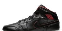 Air Jordan 1 Retro Mid GS ‘Black Gym Red’ 554725-028