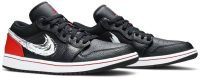 Air Jordan 1 Low ‘Brushstroke Swoosh – Black Red’ DA4659-001