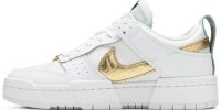 Wmns Dunk Low Disrupt 'White Metallic Gold' DD9676-100